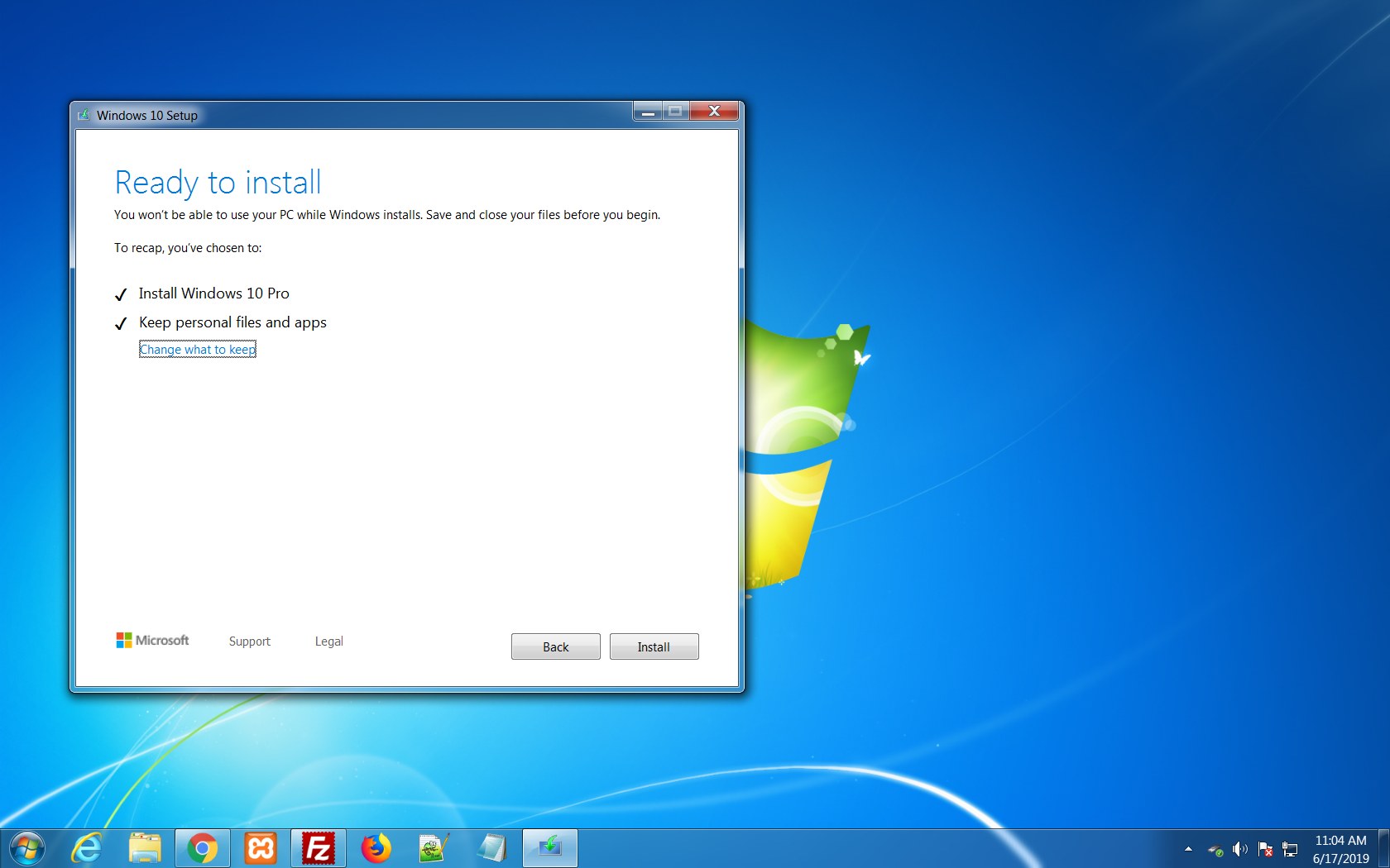 Installing Windows 10 Pro